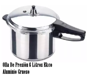 OLLA DE PRESION EKCO 6 LITROS CON 5 SISTEMAS DE SEGURIDAD