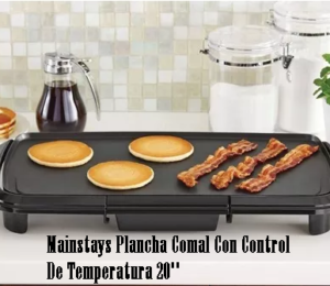 Mainstays Plancha Comal Con Control De Temperatura 20”